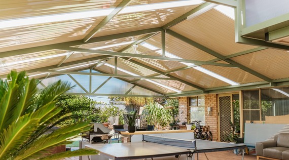 Wide spanning gable patio perth design example